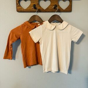 Bundle Kate Quinn Size 5Y Girls Peter Pan Collar Shirts Long Sleeve Short Sleeve